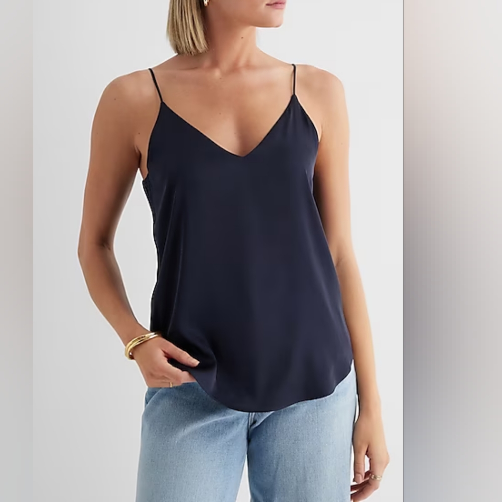 EXPRESS: Satin V-Neck Downtown Cami
